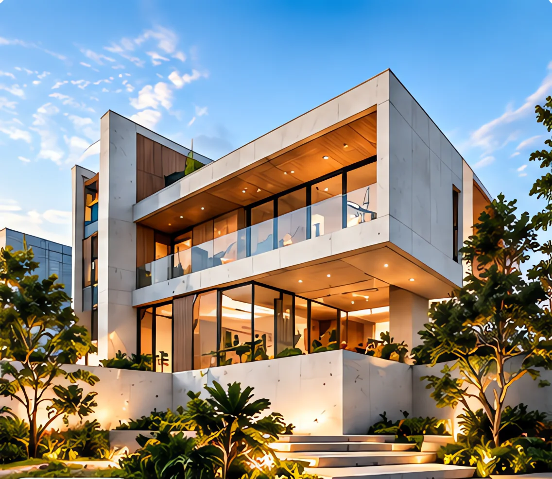 Nhà phố 3 tầng phong cách hiện đại